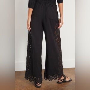 Sea New York Edith Embroidered Pant - Black